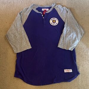 ORLANDO CITY SOCCER CLUB Mitchell & Ness Purple and Gray Men’s XL Raglan Tee